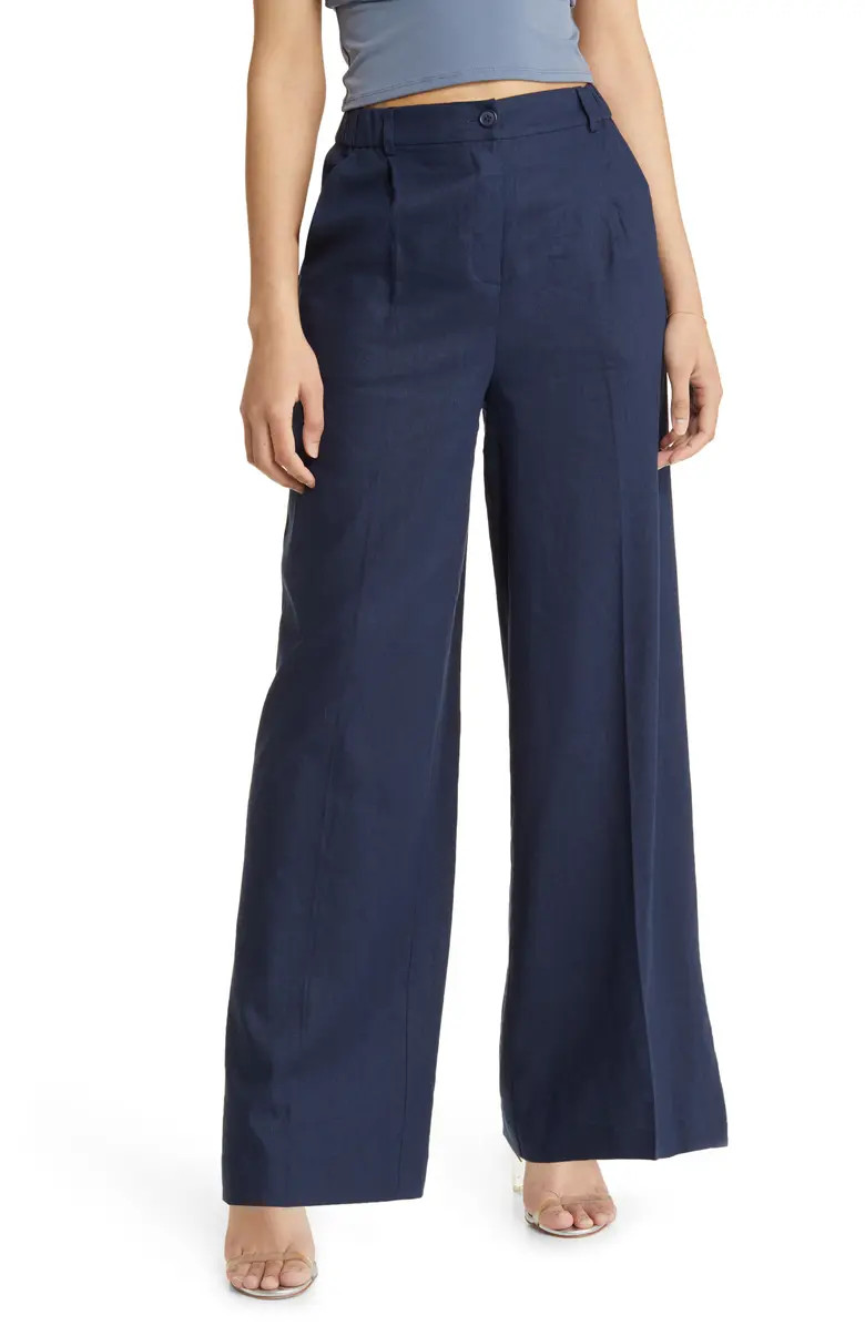 Linen Blend Trousers | Nordstrom