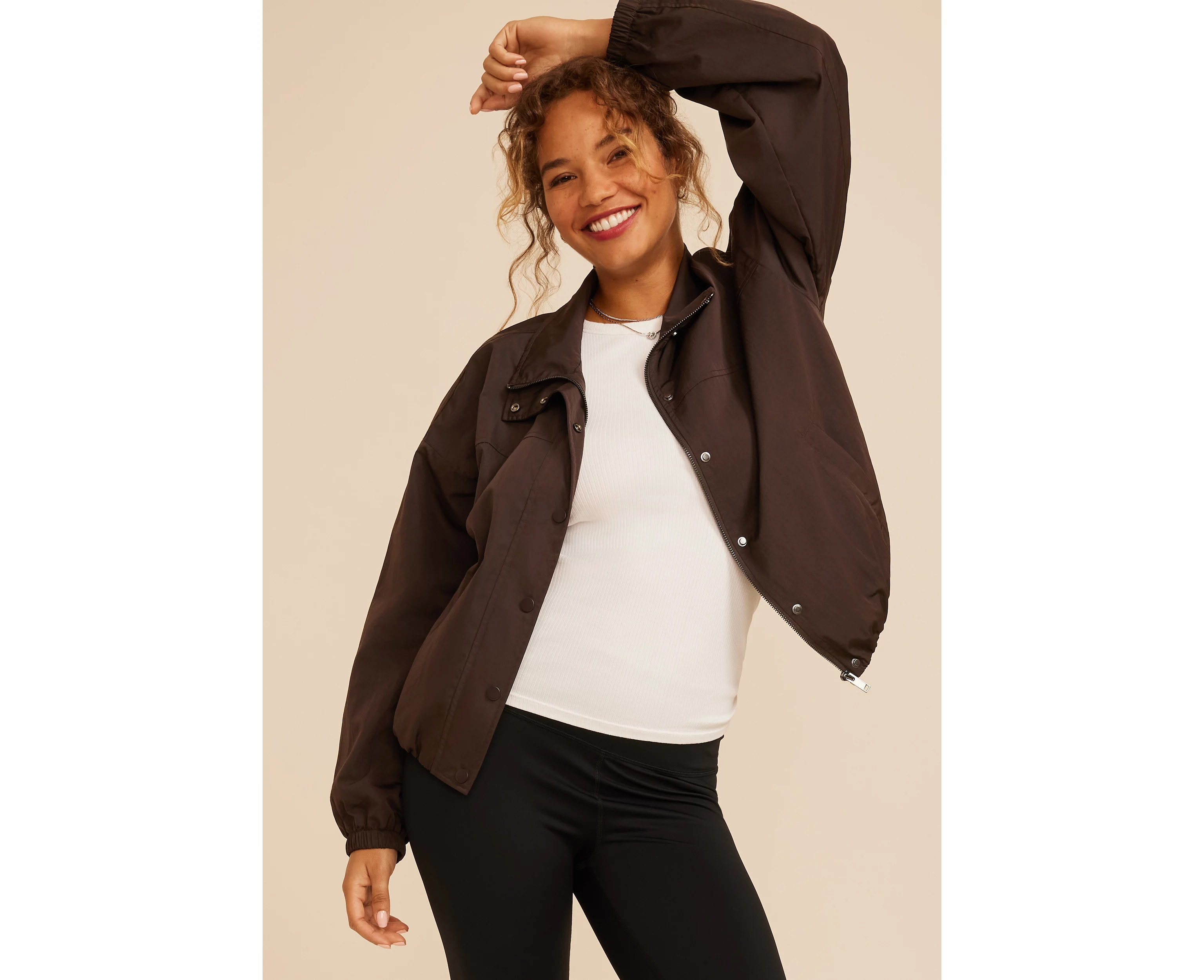 Cinch Waist Windbreaker Jacket | maurices | Maurices