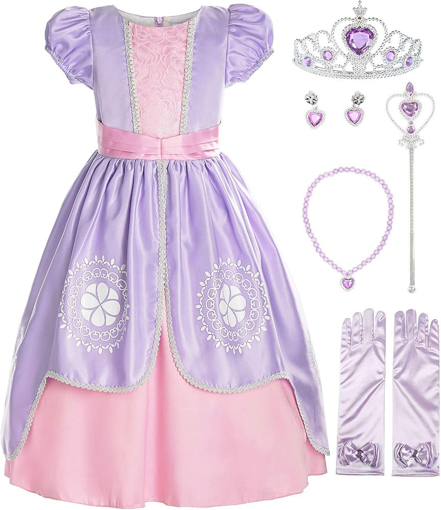 ReliBeauty Girls Short Sleeve Costume Princess Dress | Amazon (US)