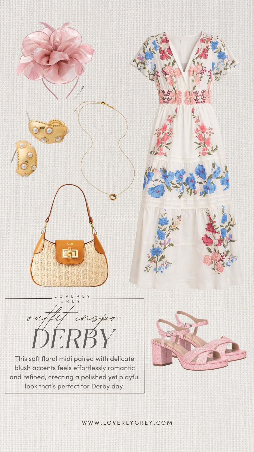 How gorgeous is this maxi dress? So unique and the embroidery is so good. A style that will truly flatter anyone! Pair with these accessories for the ultimate derby look.

Loverly grey, kentucky derby outfit, derby chic dresses, fascinator, bamboo raffia bag, floral embroidered maxi  

 #LTKSeasonal