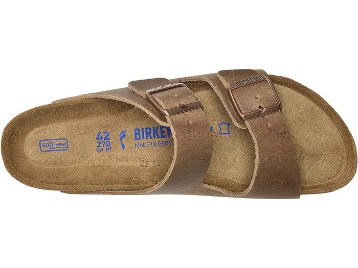 Birkenstock Arizona Soft Footbed - Leather (Unisex) | Zappos