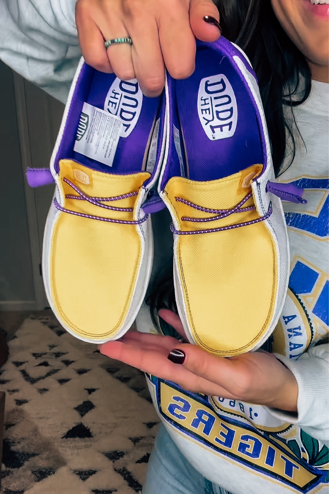 LSU HEY DUDE SHOES - college football 

#LTKSeasonal #LTKGiftGuide #LTKshoecrush