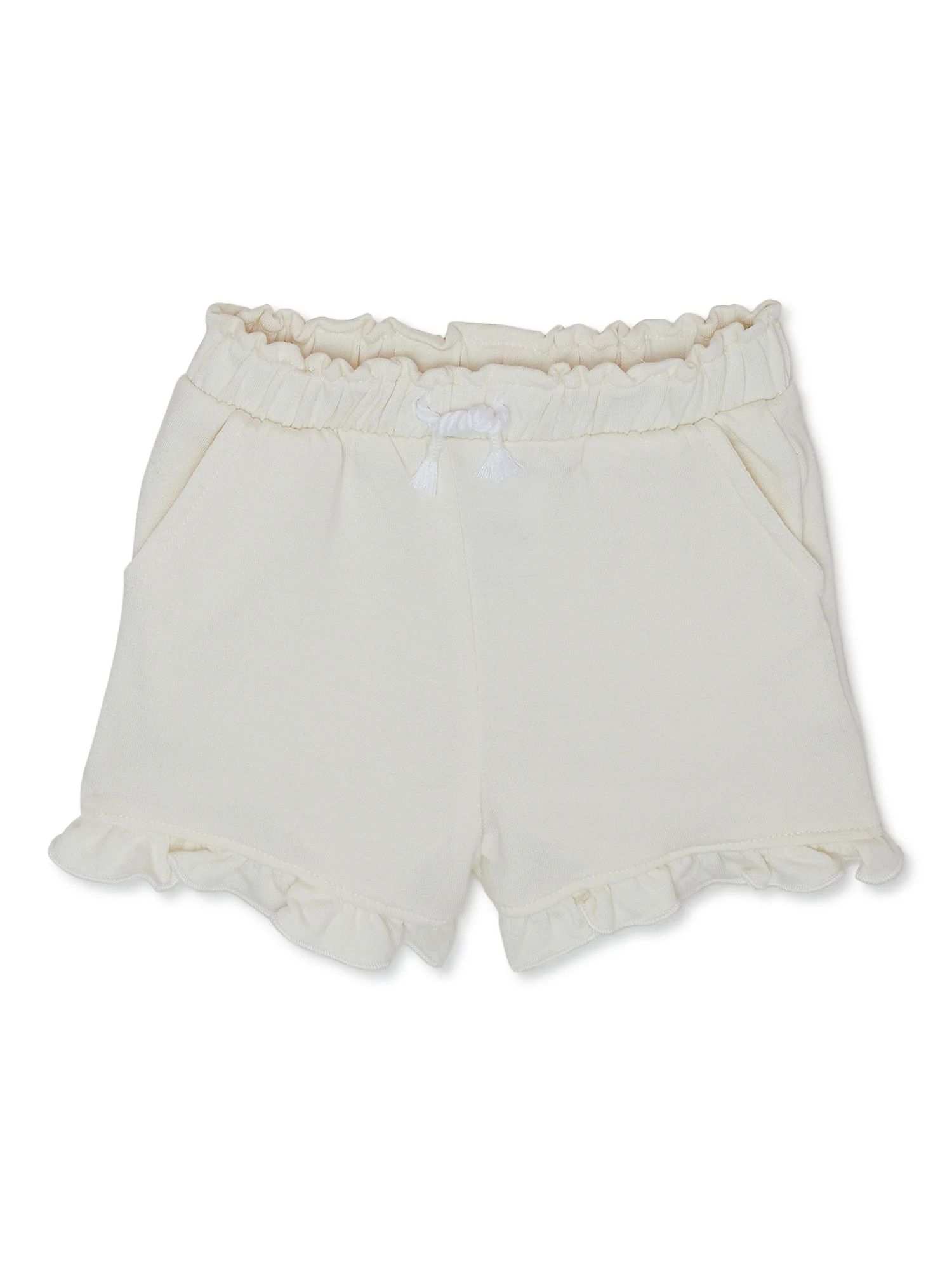 Garanimals Baby Girl French Terry Ruffle Shorts, Sizes 0-24 Months | Walmart (US)