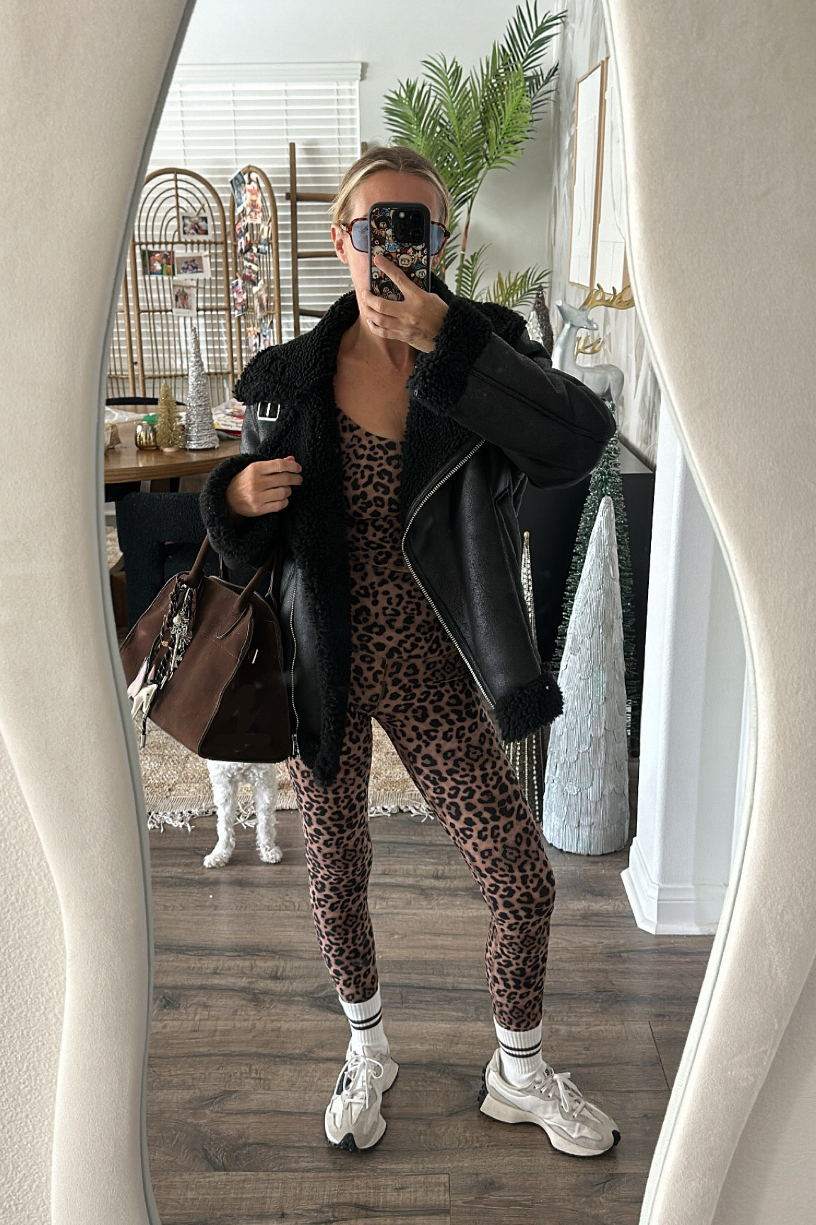 Workout class outfit
Target leopard fitness set size xs
H&M Sherpa moto jacket size xs
Amazon accessories 


#LTKFindsUnder50 #LTKSaleAlert #LTKFitness