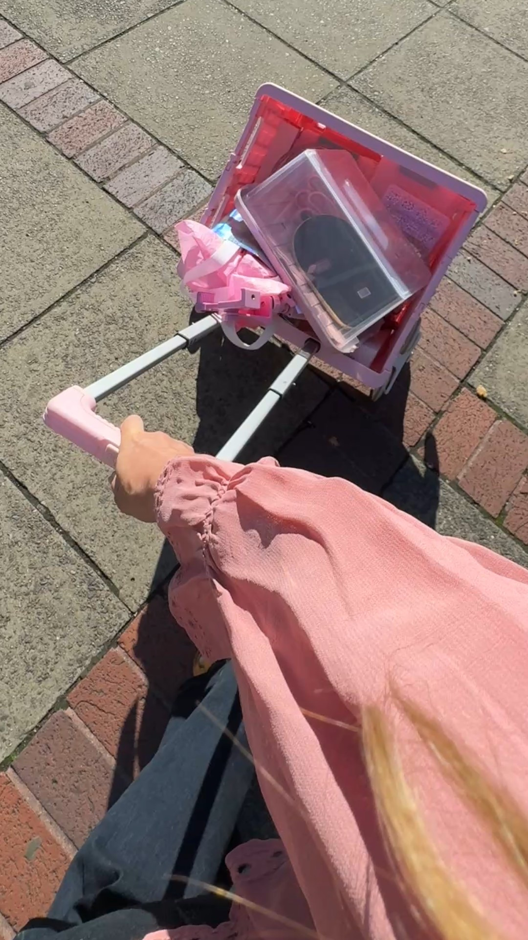 LOVE my rolling shopping cart from Amazon for toteing stuff easily! Rolling cart. Trolley. Wagon. Amazon finds. Amazon must haves. 