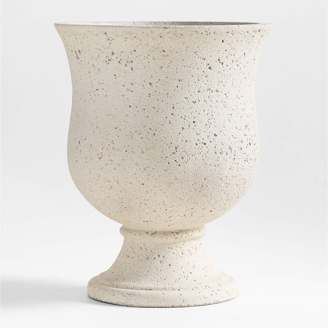 Malta Ivory Indoor/Outdoor Planter 21"x17.5" + Reviews | Crate & Barrel | Crate & Barrel