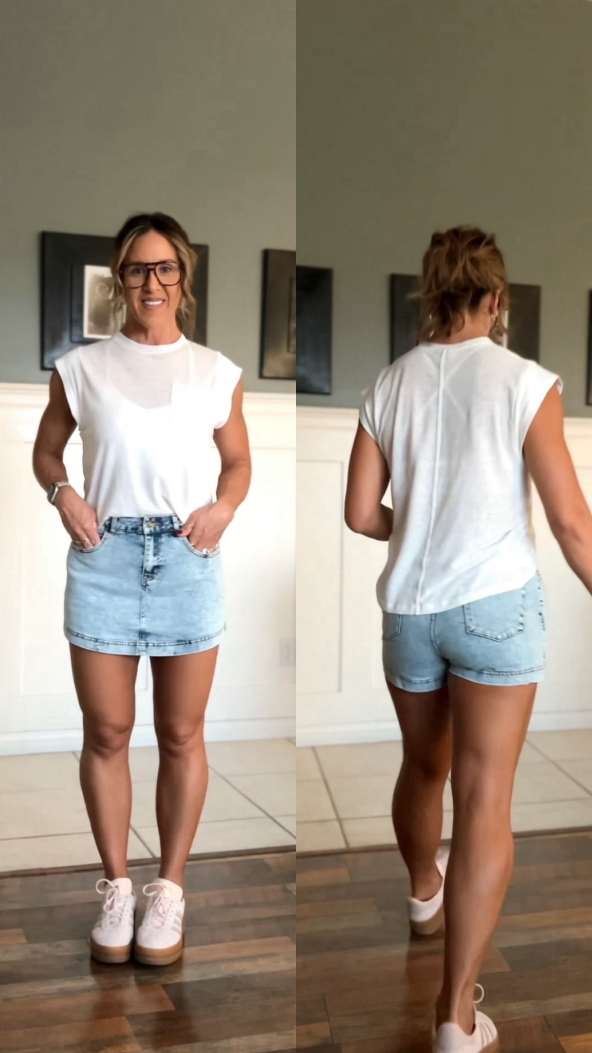 Skorts are back!! 👏👏👏 
All Amazon look! I’m wearing a medium in it all❤️

#LTKActive #LTKStyleTip #LTKFallSale