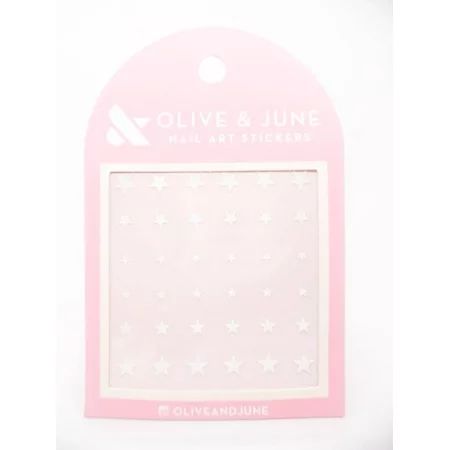 Olive & June Nail Art Stickers - White Stars | Walmart (US)