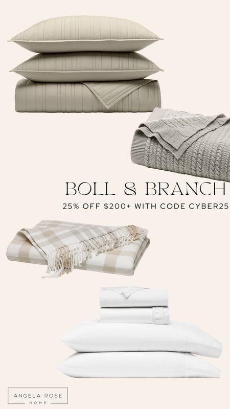 Take 25% off $200+ Boll & Branch with code: CYBER25 for Black Friday! 

#LTKGiftGuide #LTKHoliday #LTKCyberWeek