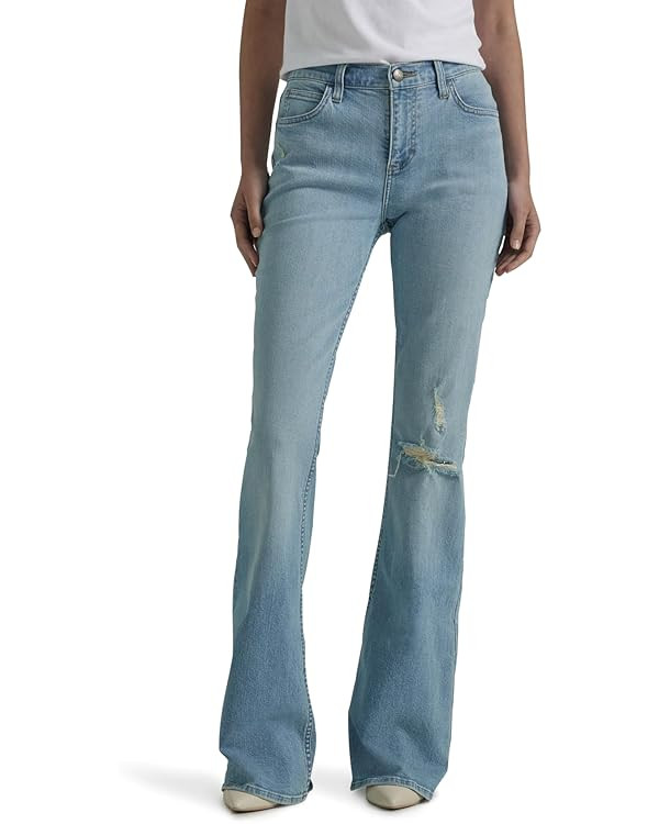 Lee Women's Legendary Mid Rise Flare Jean | Amazon (US)