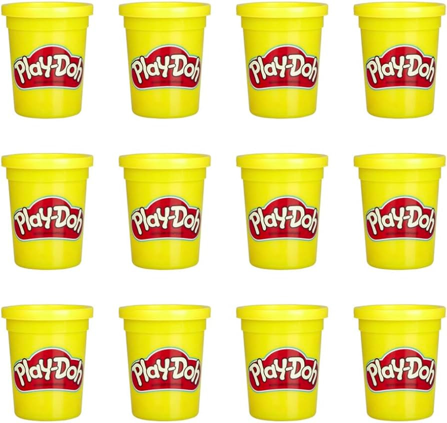 Play-Doh Bulk 12-Pack of Yellow Non-Toxic Modeling Compound, 4-Ounce Cans | Amazon (US)