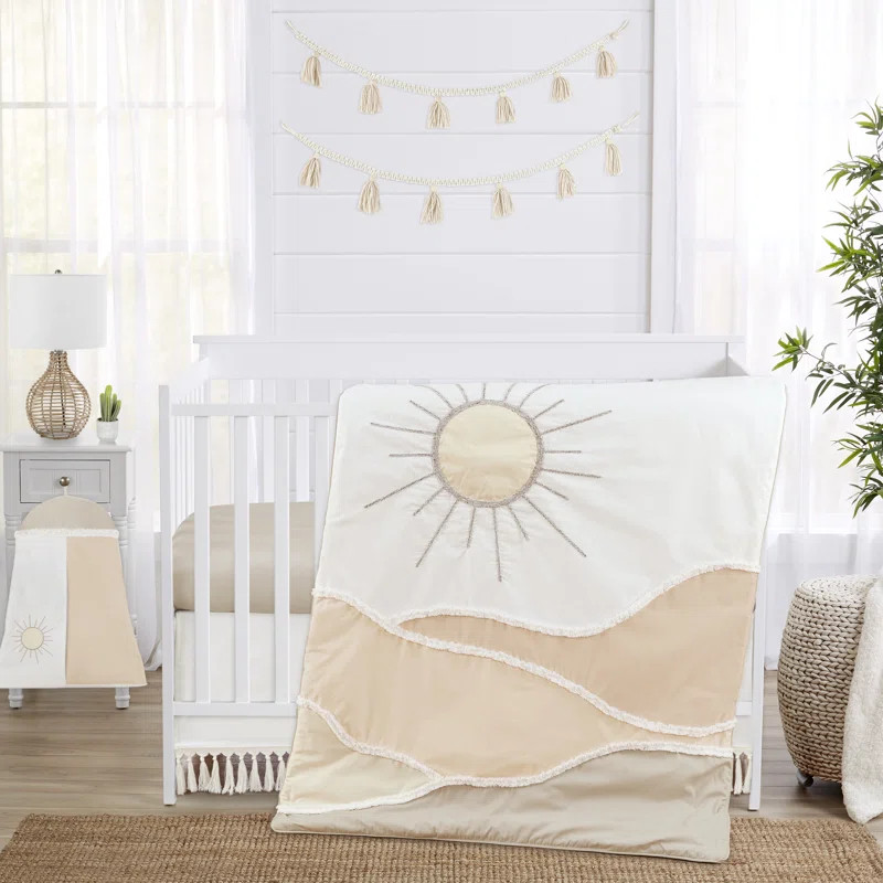 4 - Piece 100% Cotton Crib Bedding Set | Wayfair North America