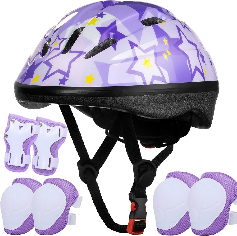 Kids Helmet Adjustable for Kids Ages 3-8 Years Old Boys Girls, Toddler Helmet with Protective Spo... | Amazon (US)