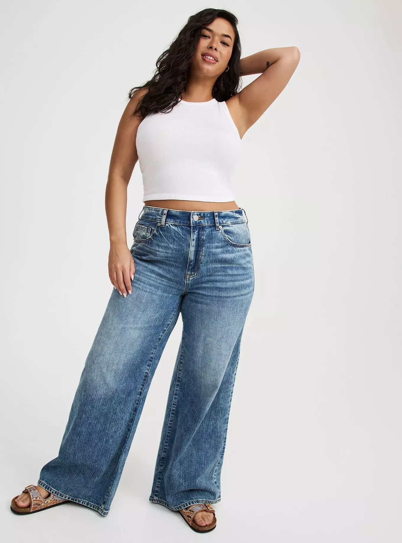 Baggy High-Rise Wide Leg Jean | Torrid (US & Canada)