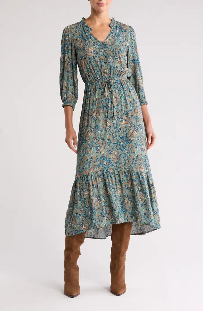 Ruffle Tiered Midi Dress | Nordstrom Rack