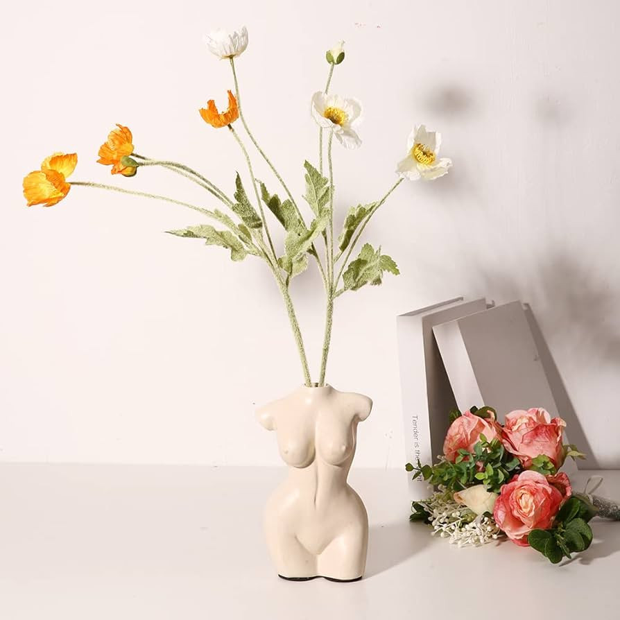 Body Vase Female Form Power Cute Vase Body Art Modern Décor Boho Decoration Sculpture Bud Vase f... | Amazon (US)