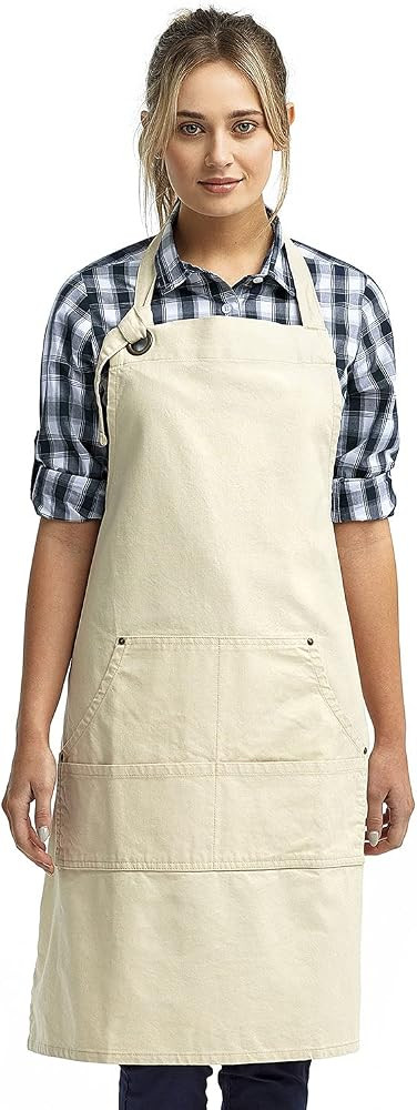 Artisan Calibre Heavy Cotton Canvas Pocket Apron OS Natural | Amazon (US)