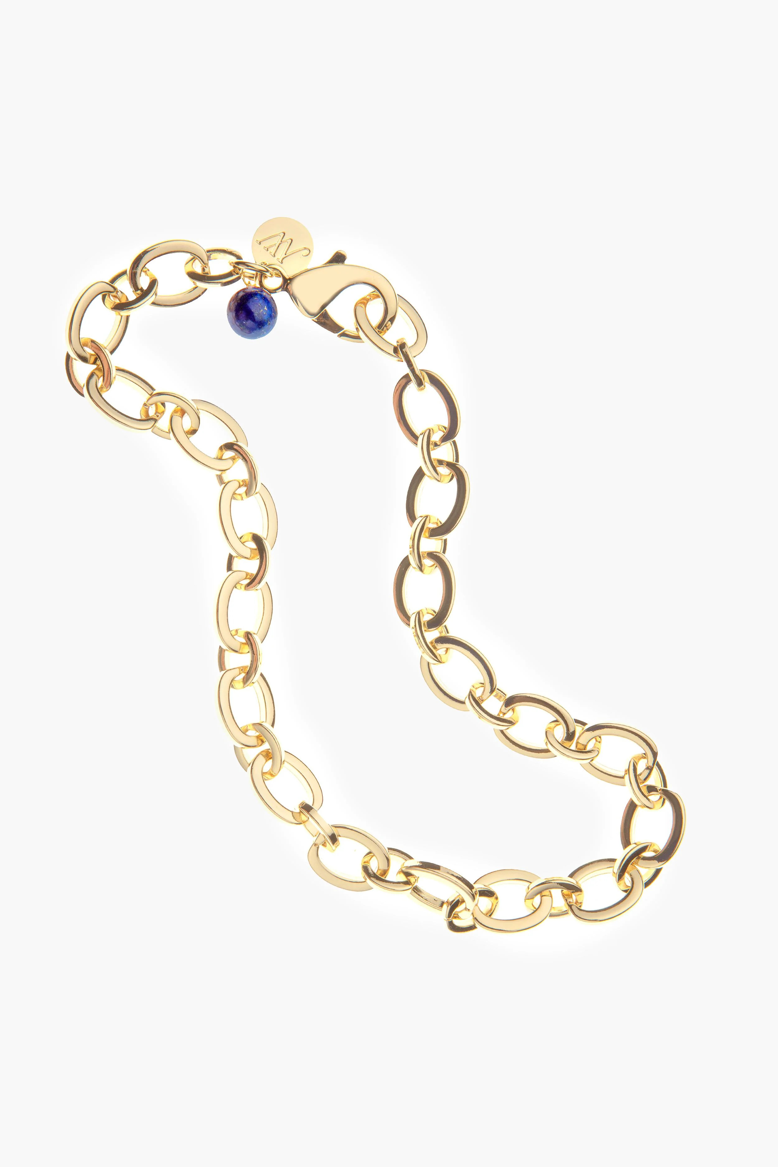 Chunky Link Chain with Lapis Bead | Tuckernuck (US)