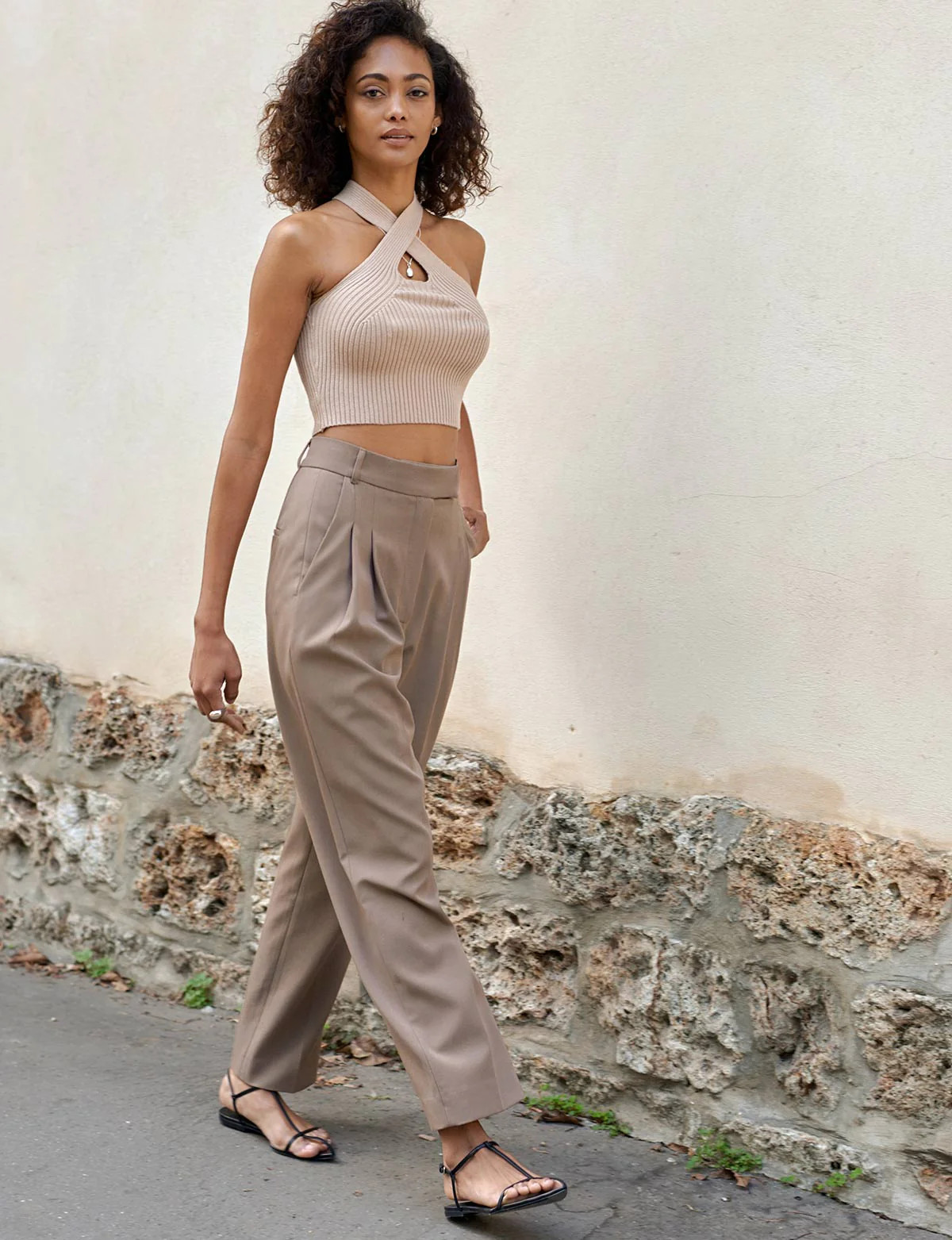 Jaime Pants in Mocha | Pixie Market