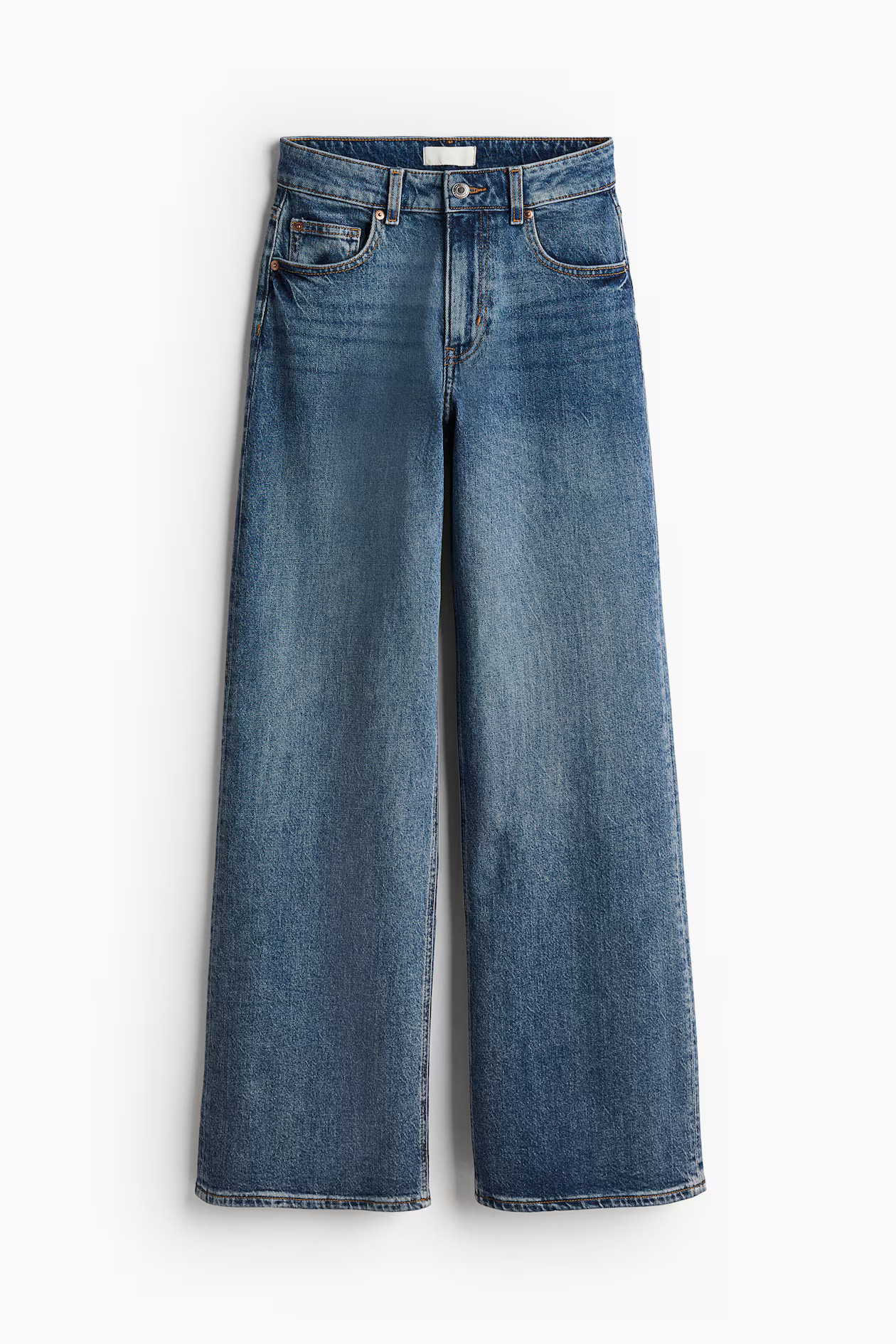 Wide High Jeans - Talle alto - Largo - Azul denim - MUJER | H&M ES | H&M (FR, IT, ES, PT, BE)
