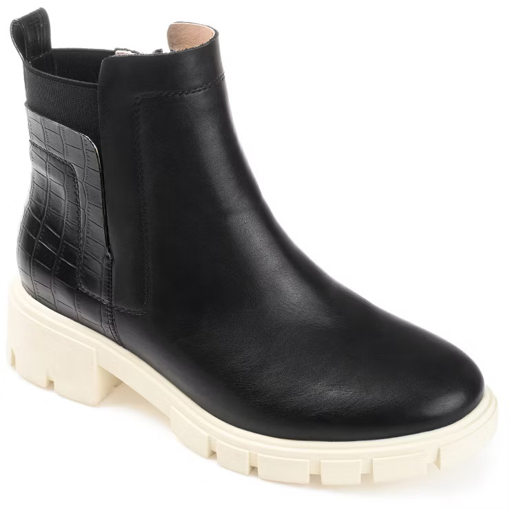 Journee Collection Womens Jeeva Tru Comfort Foam Inside Zip Block Heel Booties | Target