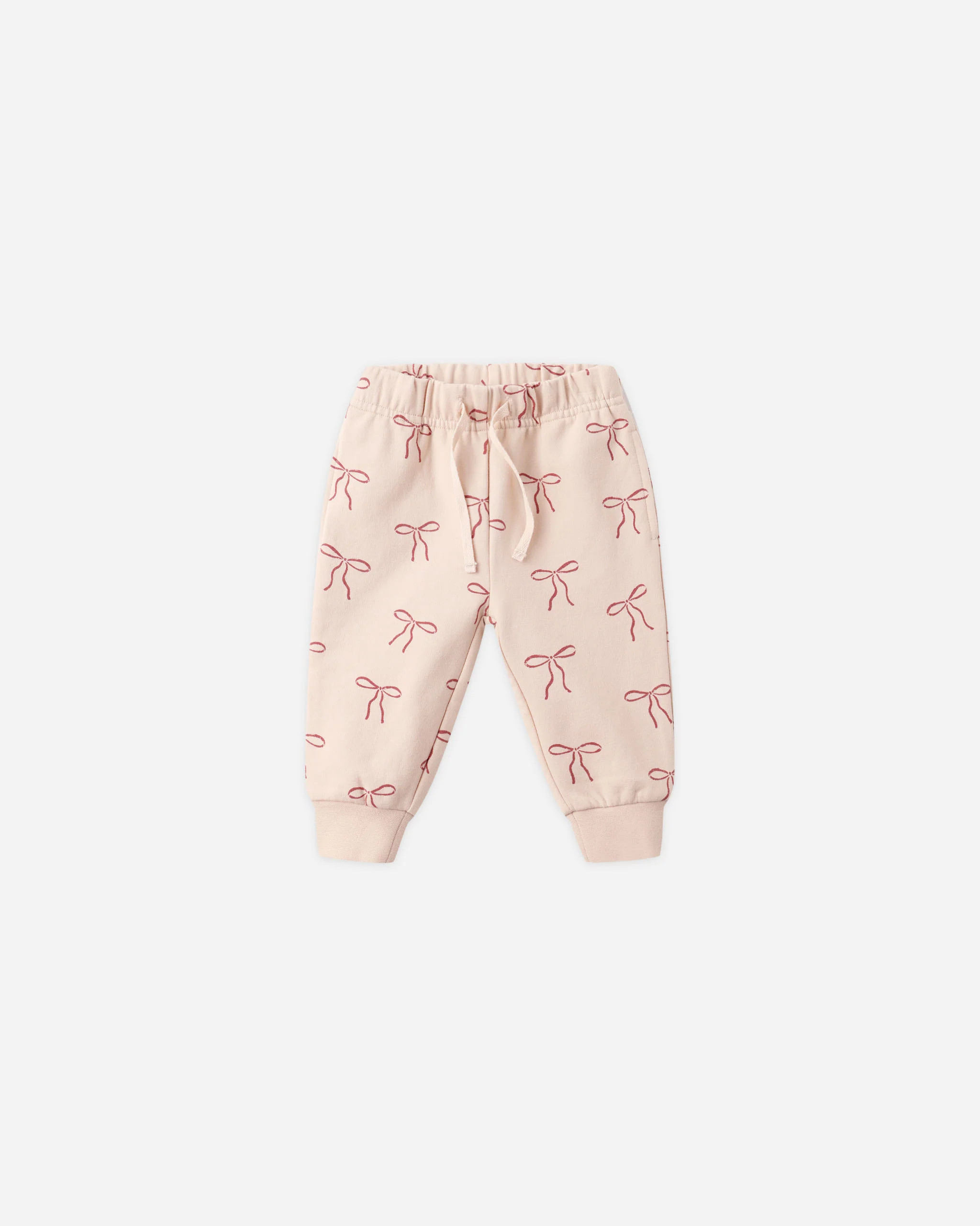 Relaxed Fleece Sweatpant || Red Bows | Rylee + Cru