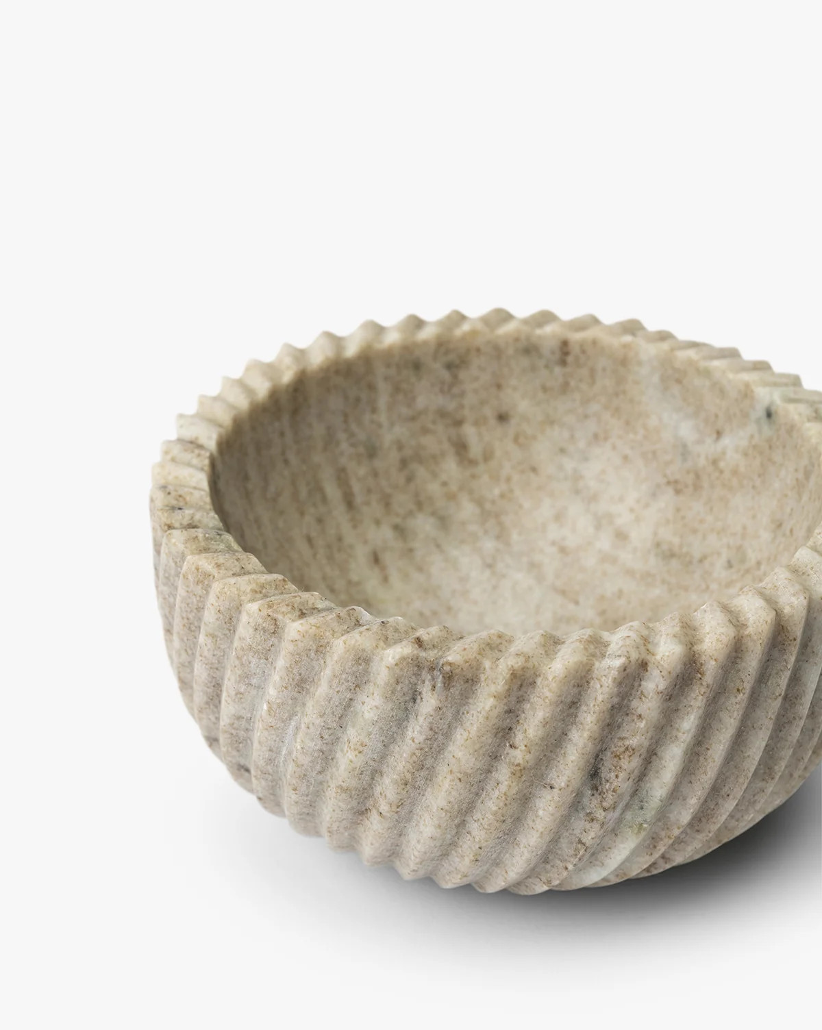Beige Spiral Marble Bowl | McGee & Co. (US)