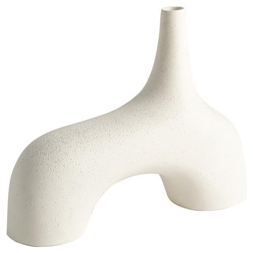 Lalaine Modern Classic Cream Ceramic Decorative Table Vase - Small | Kathy Kuo Home