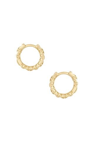 Kendra Scott Maggie Huggie Earrings in Gold Filigree from Revolve.com | Revolve Clothing (Global)