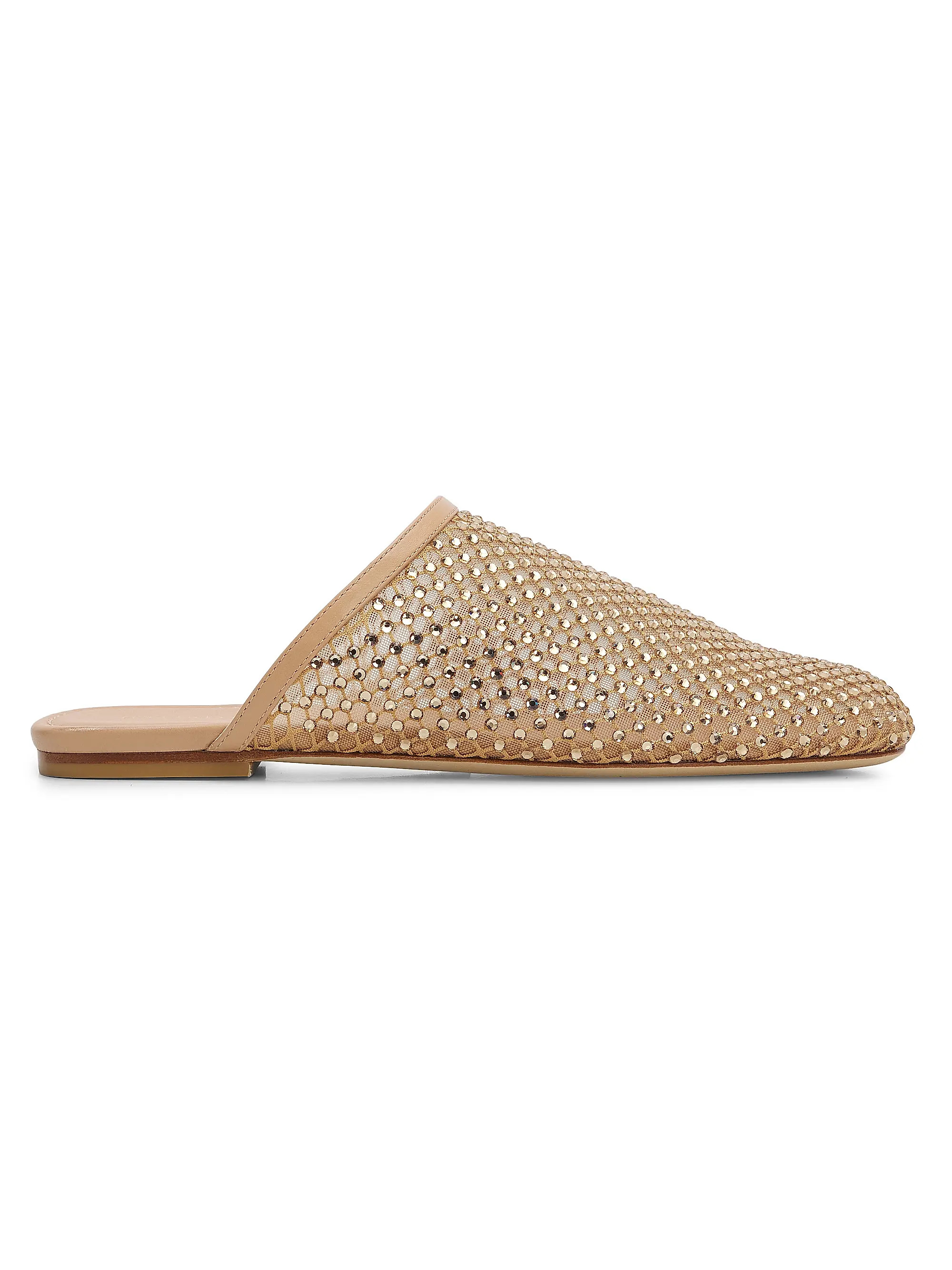 Stuart Weitzman Bareitall Shine Crystal-Embellished Mules | Saks Fifth Avenue | Saks Fifth Avenue
