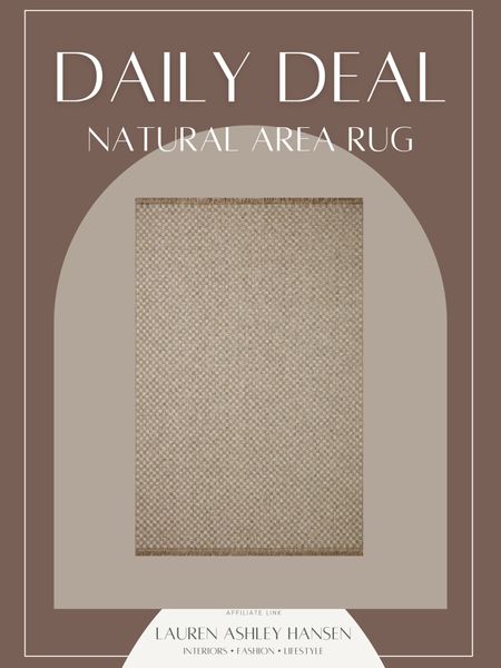This beautiful Loloi natural jute area rug is a daily deal today at Wayfair! It’s up to 58% off depending on size and perfect for indoor or outdoor use! 

#LTKhome #LTKstyletip #LTKsalealert