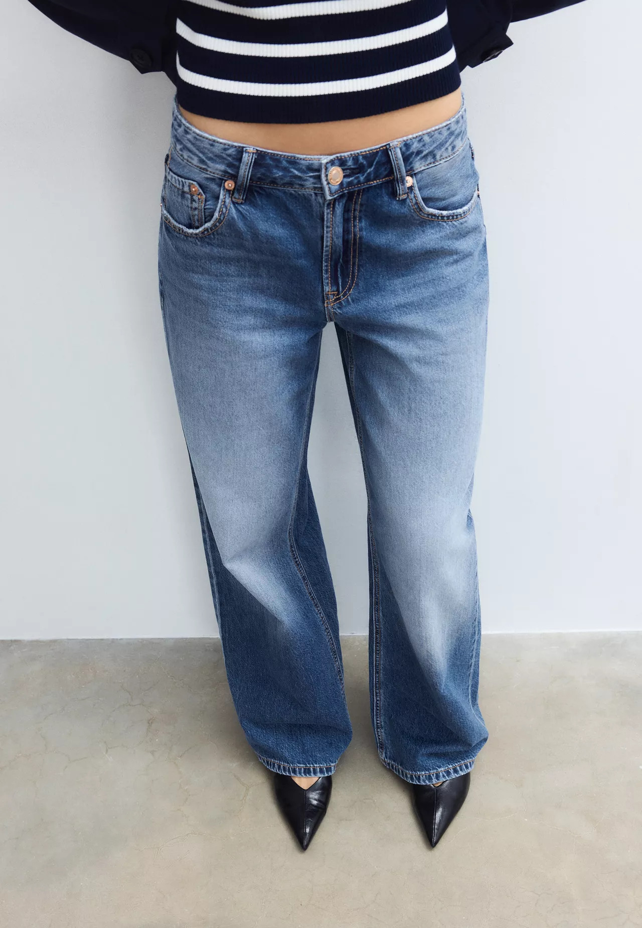 D91 Low wide-leg jeans - Women's Petite & Tall | Stradivarius United Kingdom | Stradivarius (UK)