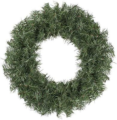 Northlight 18 in Unlit Canadian Pine Artificial Christmas Wreath, Green | Amazon (US)