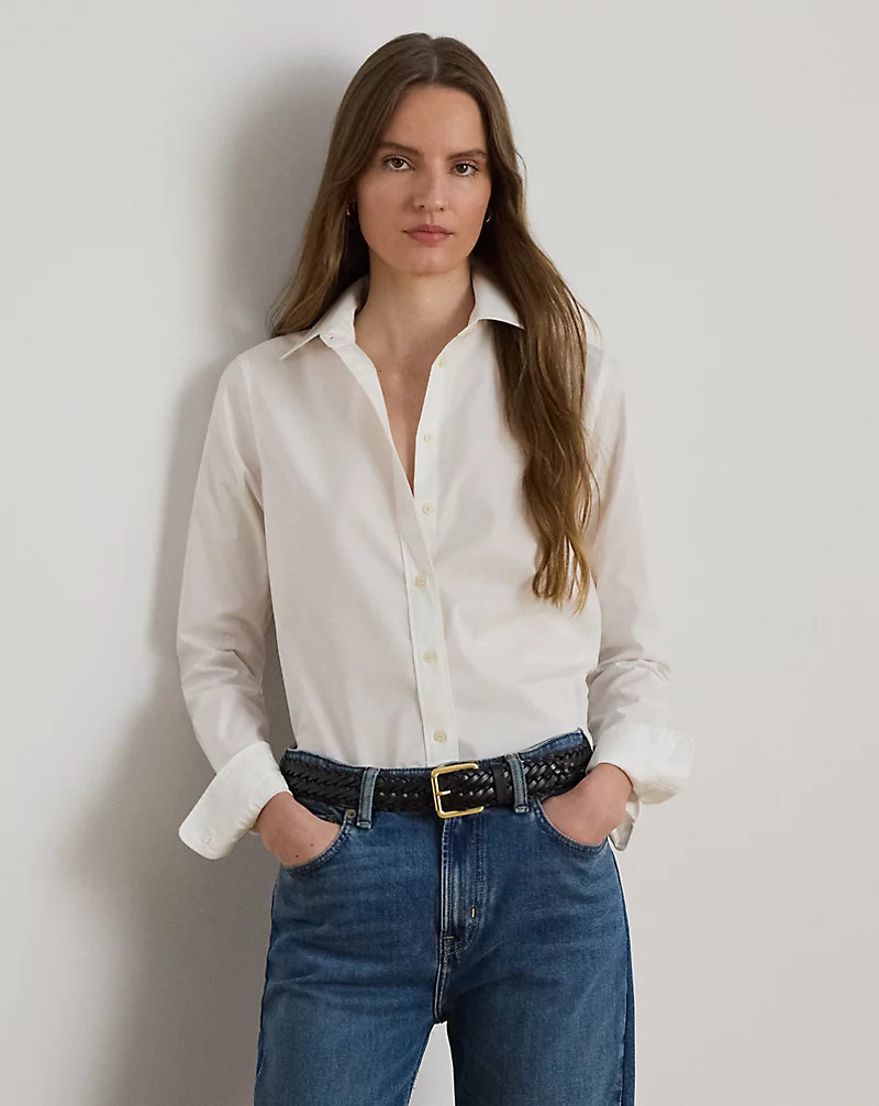 Easy Care Cotton Shirt for Women | Ralph Lauren® UK | Ralph Lauren (UK)
