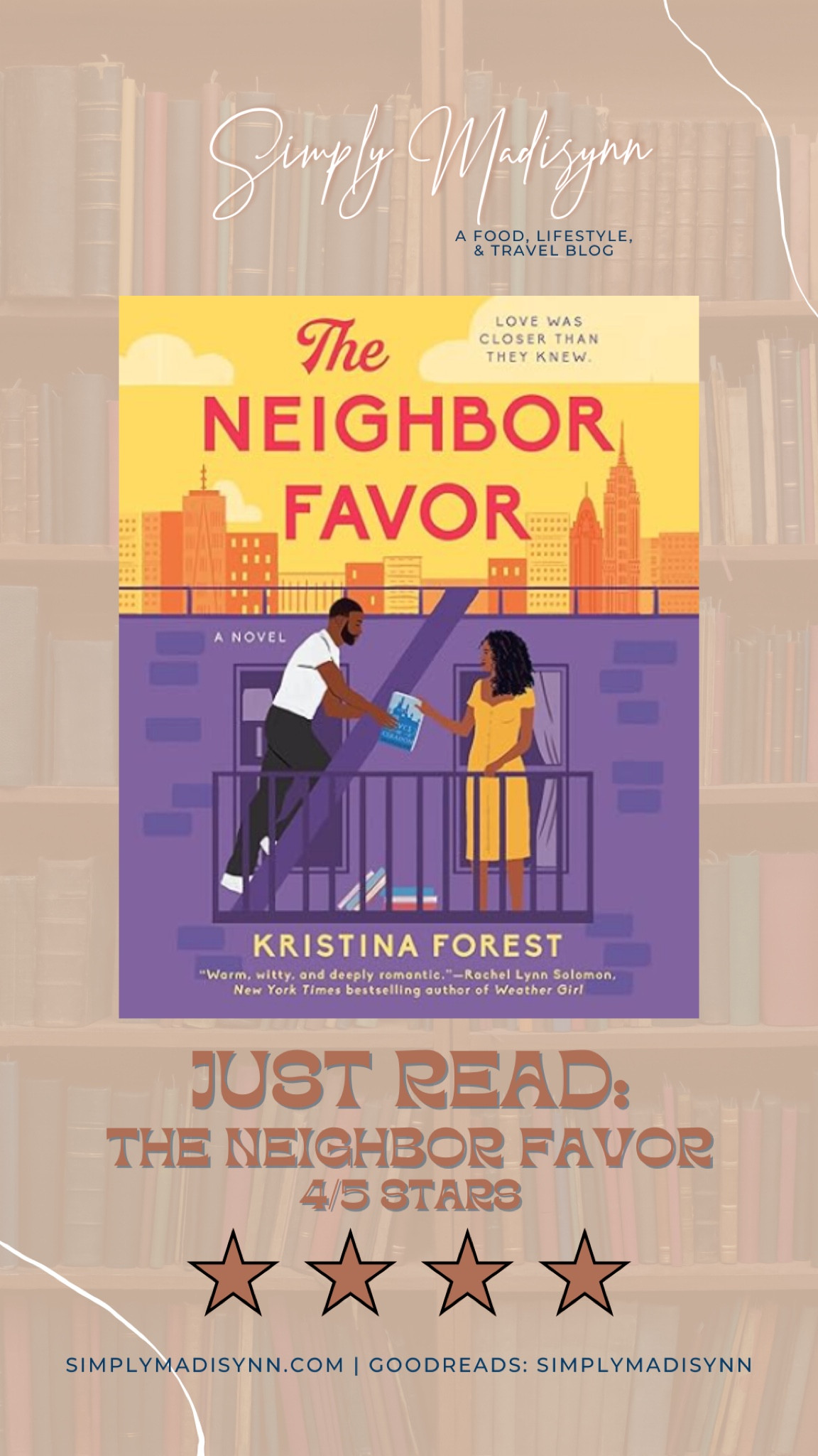 Another day, another book🙌🏽 I love a #goodread, especially the ones with audiobooks on Spotify!  This was such a cute, fun, book lover kind of read which I’m not use to.  I gave it four stars cause I wasn’t eager to read it nonstop like I have others, but it was SOO cute and makes me excited to read the next two books in the series🙌🏽📚💗

#finishedbook #books #bookstoread #readwithme #simplymadisynn #neighborfavor #audiobook #physicalbook #seriesbooks

#LTKFindsUnder50 #LTKSaleAlert #LTKItBag