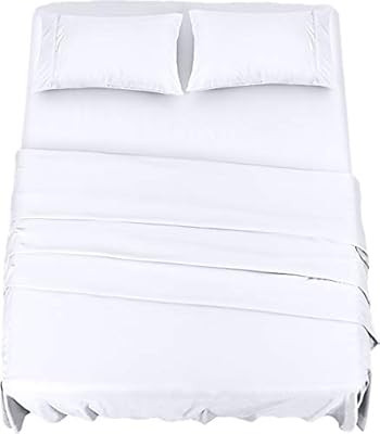 Utopia Bedding Bed Sheet Set - 4 Piece King Bedding - Soft Brushed Microfiber Fabric - Shrinkage ... | Amazon (US)