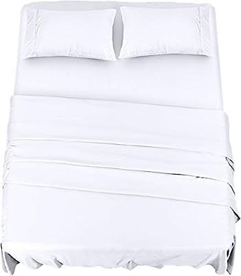 Utopia Bedding Bed Sheet Set - 4 Piece King Bedding - Soft Brushed Microfiber Fabric - Shrinkage ... | Amazon (US)