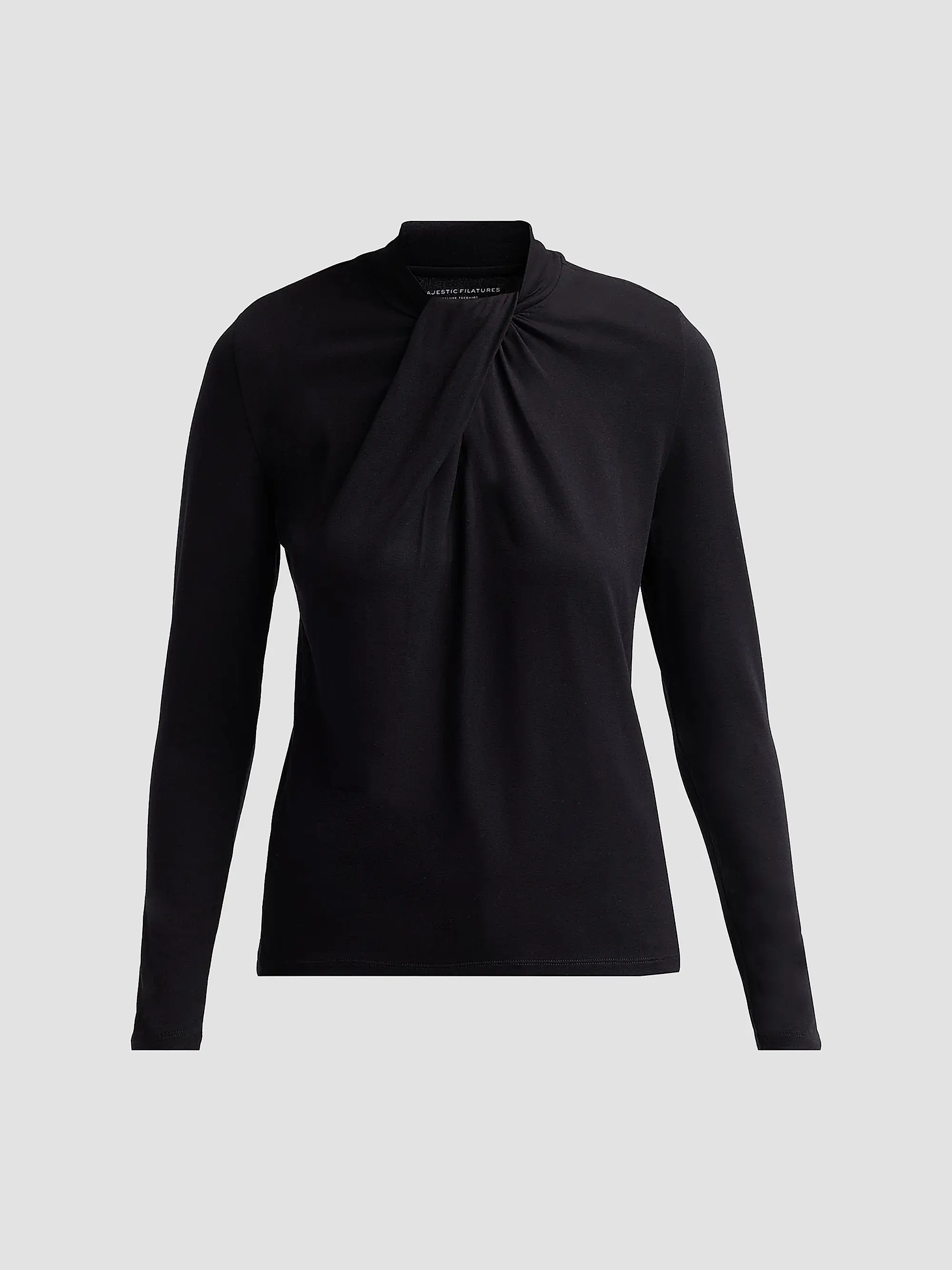 Soft Touch Long-Sleeve Twist-Neck Top | Saks Fifth Avenue