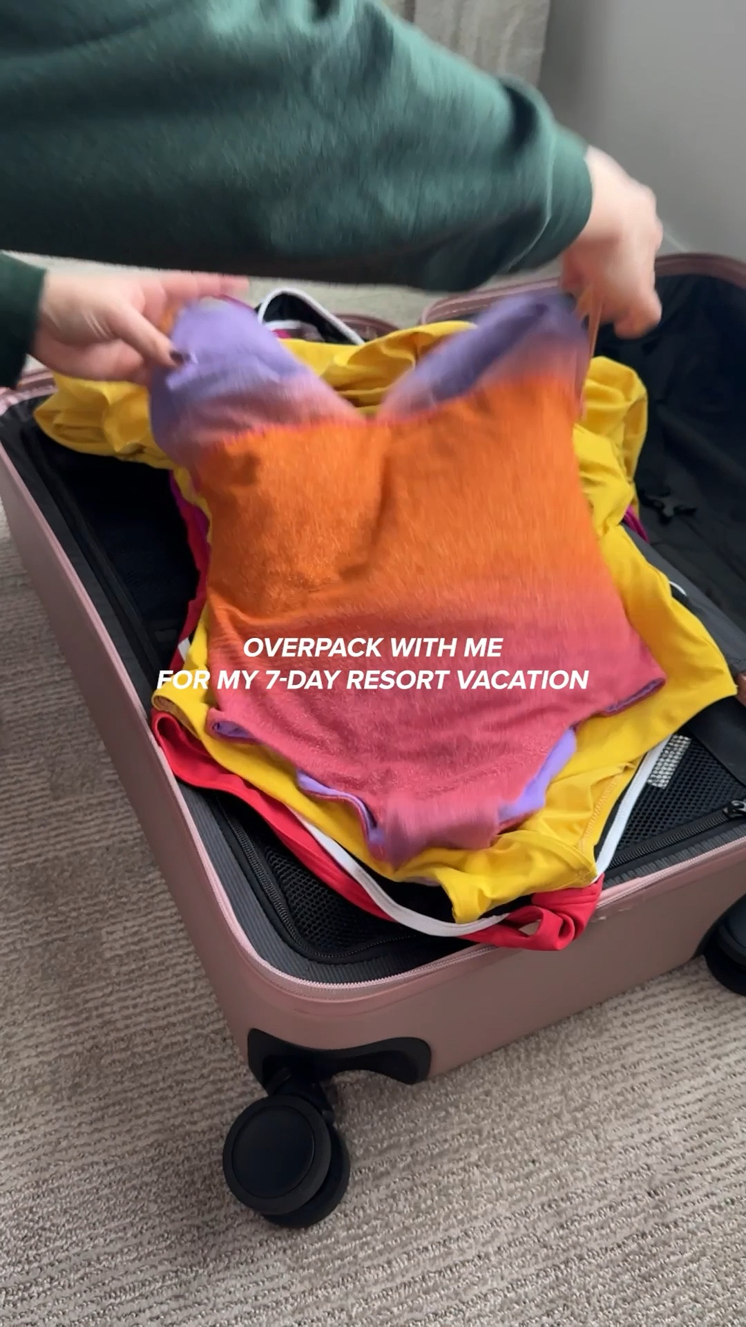 Come along with me as I prepare to overpack for my 7-day resort trip! I'm carefully planning for every single day, bringing lots of swimsuits, dresses, shoes, and other essentials. #beachessential #resortwear #outfitideas #vacationstyle #travelfinds

#LTKstyletip #LTKVideo #LTKtravel