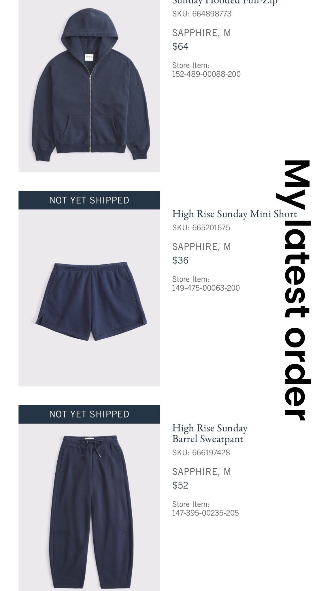 My latest Abercrombie order. Use code denimaf for extra % off  

#LTKOver40 #LTKSaleAlert #LTKActive