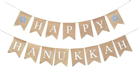 Mandala Crafts Happy Hanukkah Banner for Hanukkah Decorations Outdoor Indoor Hanukkah Decor – C... | Amazon (US)