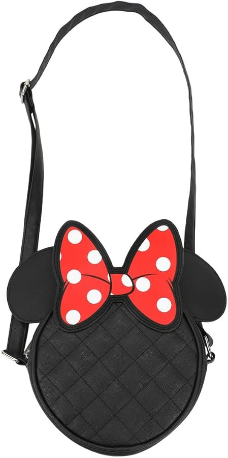 Minnie Mouse Ears 18 Cm Quilted PU Crossbody Bag | Amazon (US)