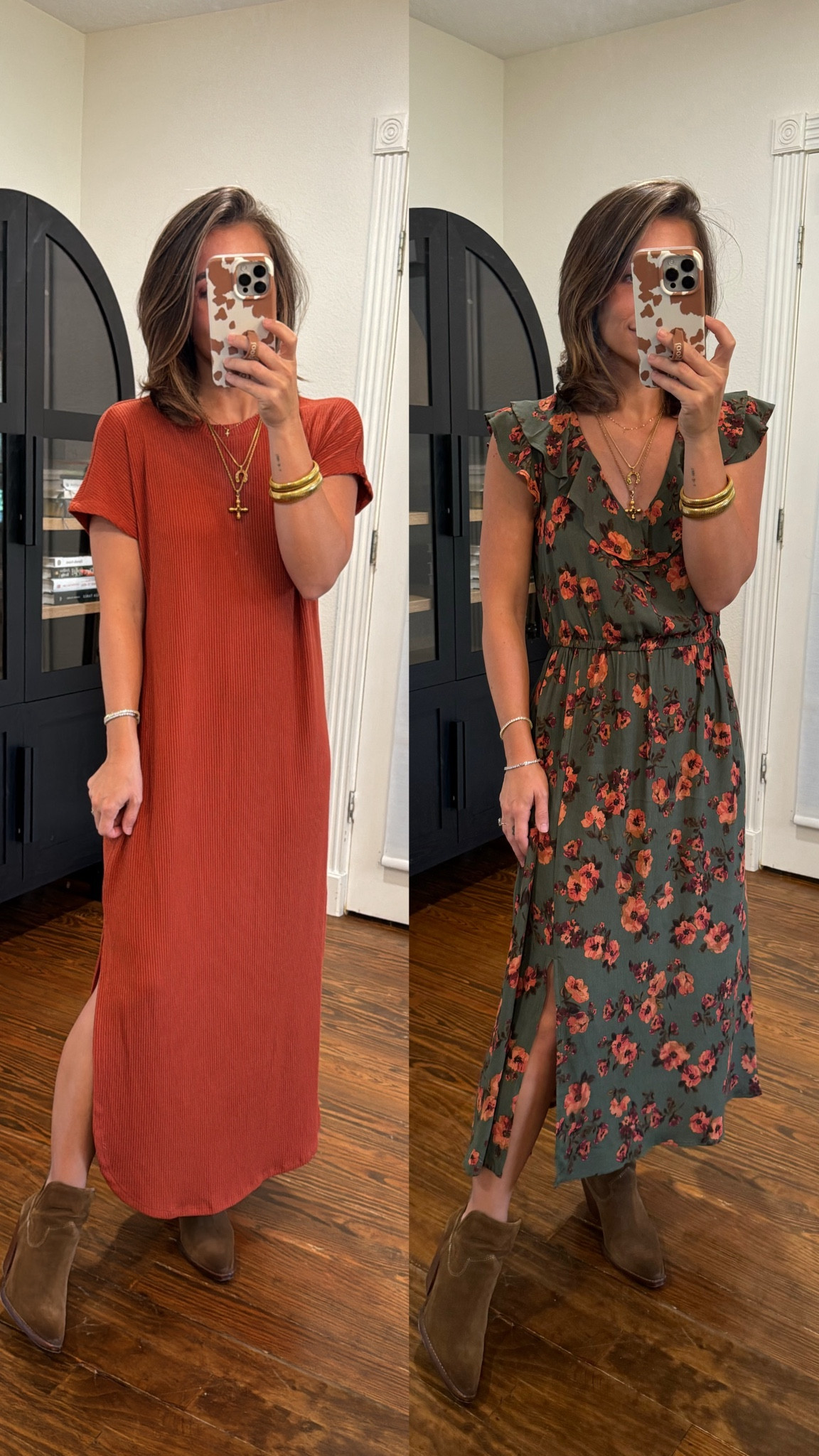 knee length dresses for ladies Free People Free-est All Day Long Midi T-Shirt Dress