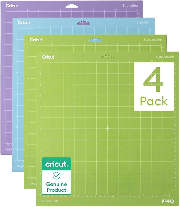 Cricut Cutting Mat Variety Pack (4 Count, 12in x 12in) - for Explore & Maker Machines - Includes ... | Amazon (US)