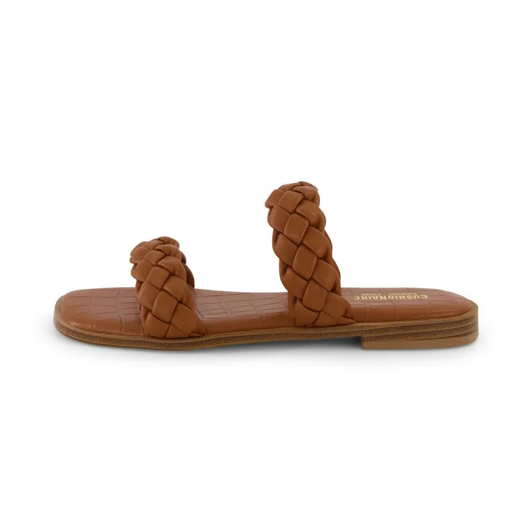 CUSHIONAIRE Women's Vicki Braided Slide Sandal +Memory Foam | Walmart (US)