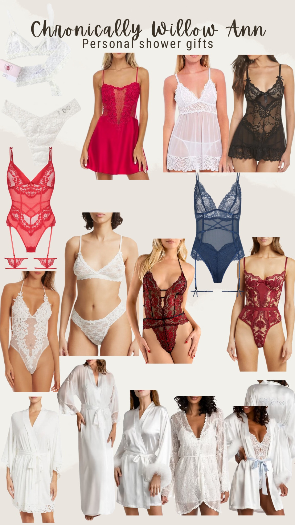 Fun girly pieces for Valentine’s Day as well as perfect for a personal shower gift. When you end up hosting a personal shower this is supposed to be fun, and exciting. A great experience for all the girls to help the girl getting married to adjust to married life

#LTKwedding #LTKstyletip #LTKbeauty