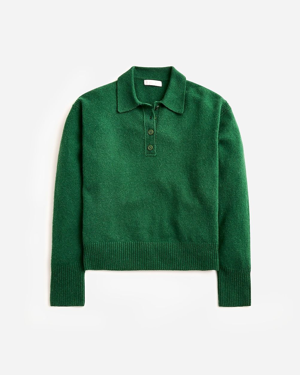 Long-sleeve sweater-polo in Supersoft yarn | J. Crew US