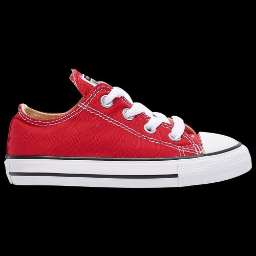 Boys Converse Converse All Star Low Top - Boys' Toddler Basketball Shoe Red/White Size 03.0 | Kids Foot Locker (US)