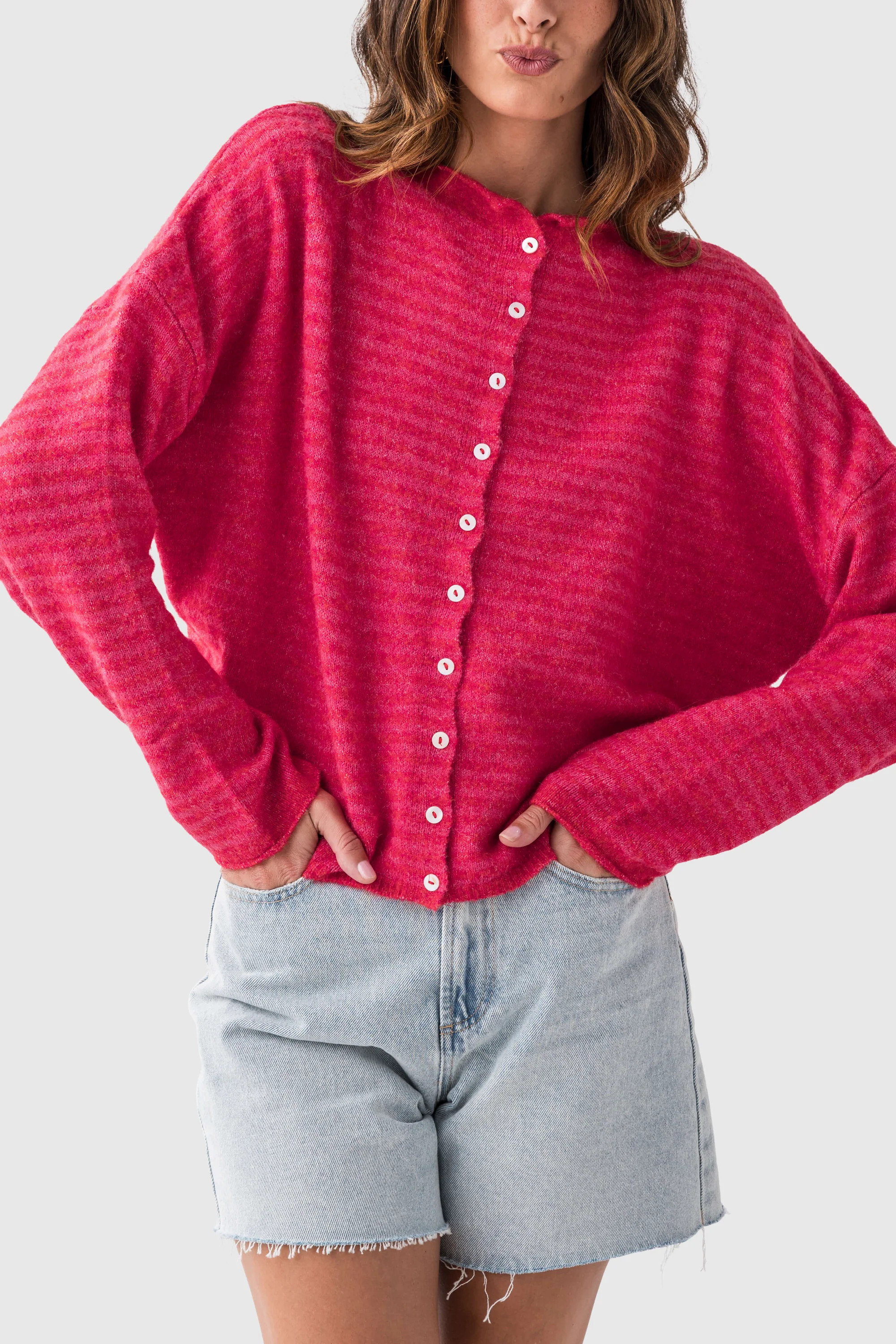 Things Between Skinny Striped Piper Cardigan | Social Threads
