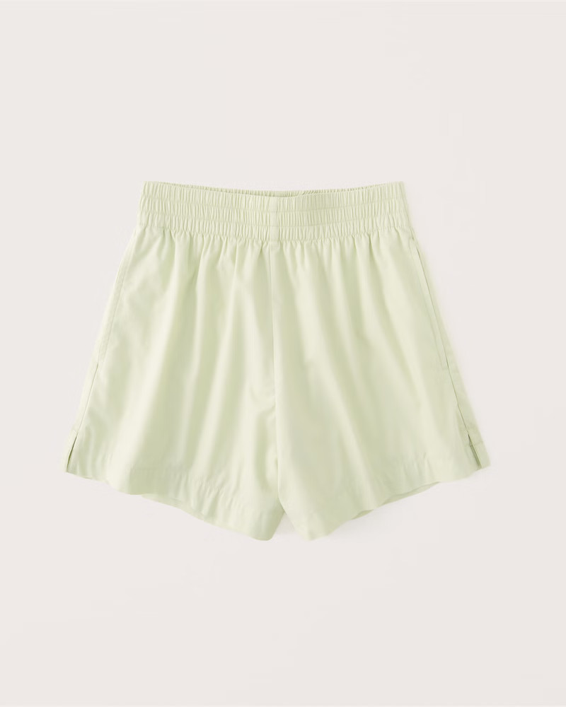 Women's Poplin Pull-On Shorts | Women's Bottoms | Abercrombie.com | Abercrombie & Fitch (US)